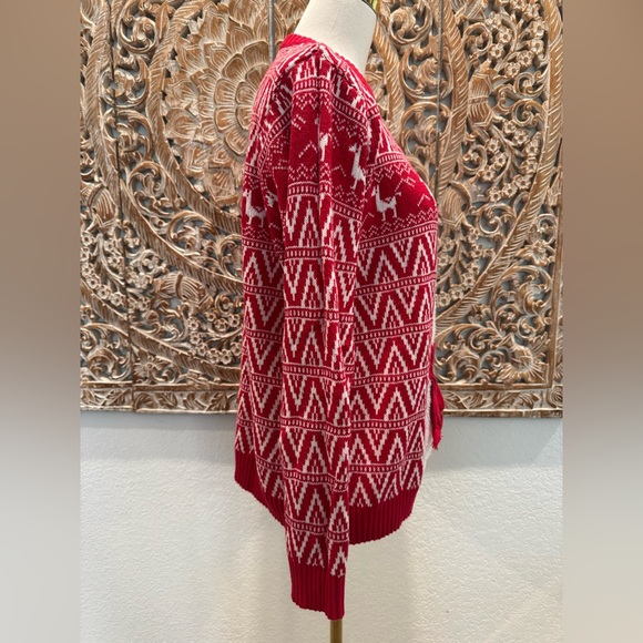 Carbon 100% Cotton Llama ‘Ugly’ Christmas Sweater, Adorable! - Picture 5 of 16